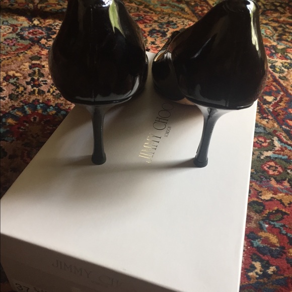 Jimmy Choo black patent leather heels - Picture 2 of 5