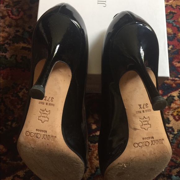Jimmy Choo black patent leather heels - Picture 3 of 5