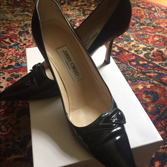 Jimmy Choo black patent leather heels - Picture 4 of 5