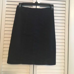 Navy denim skirt from Express