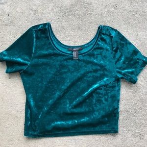 Velvet Crop Top ~ Forever 21