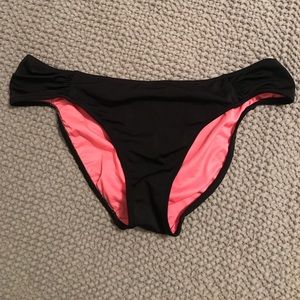 PINK black bikini bottoms