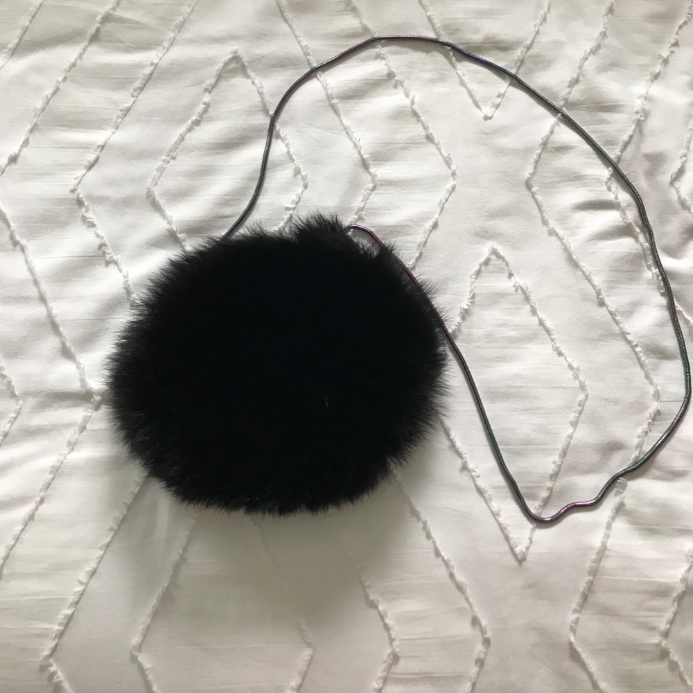 NWT Diane von Furstenberg Genuine Fox Crossbody