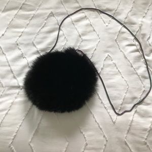 NWT Diane von Furstenberg Genuine Fox Crossbody