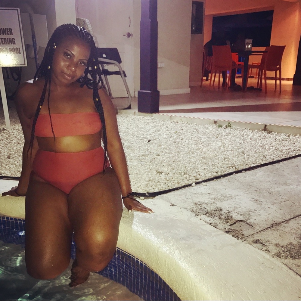 High waisted swimsuit