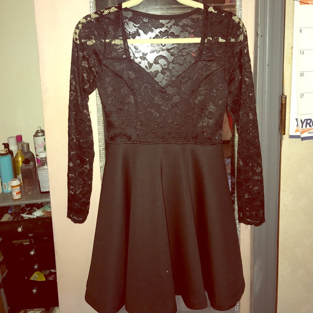 Black Lace Cocktail Dress