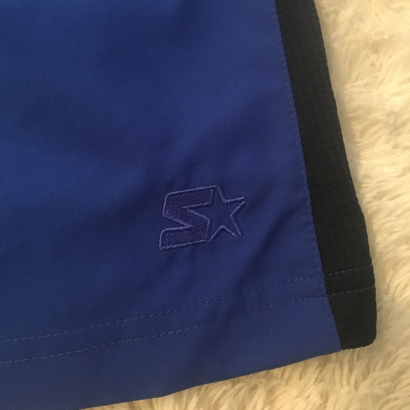 Men's Blue Athletic Shorts - Picture 2 of 6