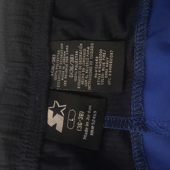 Men's Blue Athletic Shorts - Picture 4 of 6