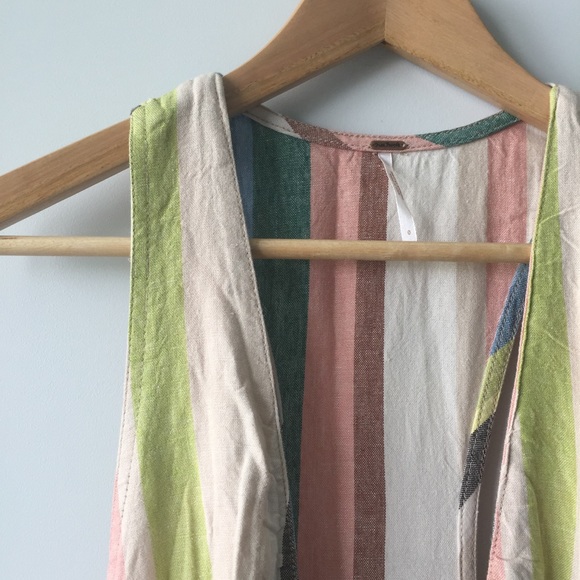 🤩HOST PICK🤩 Free People linen jumpsuit - Picture 5 of 8