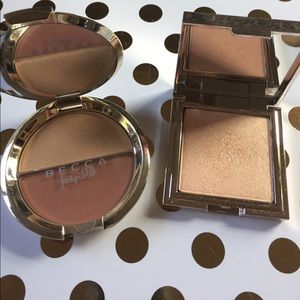 Becca Champagne Split and Jouer Highlighter