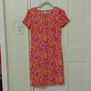 Banana republic mod retro flower sheath dress