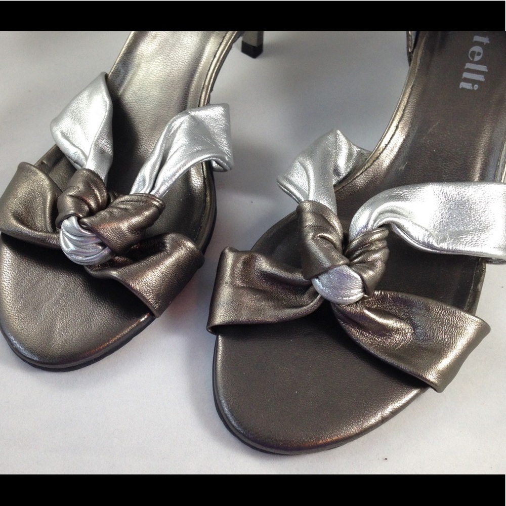 Datelli Metallic Silver/Bronze Sandals