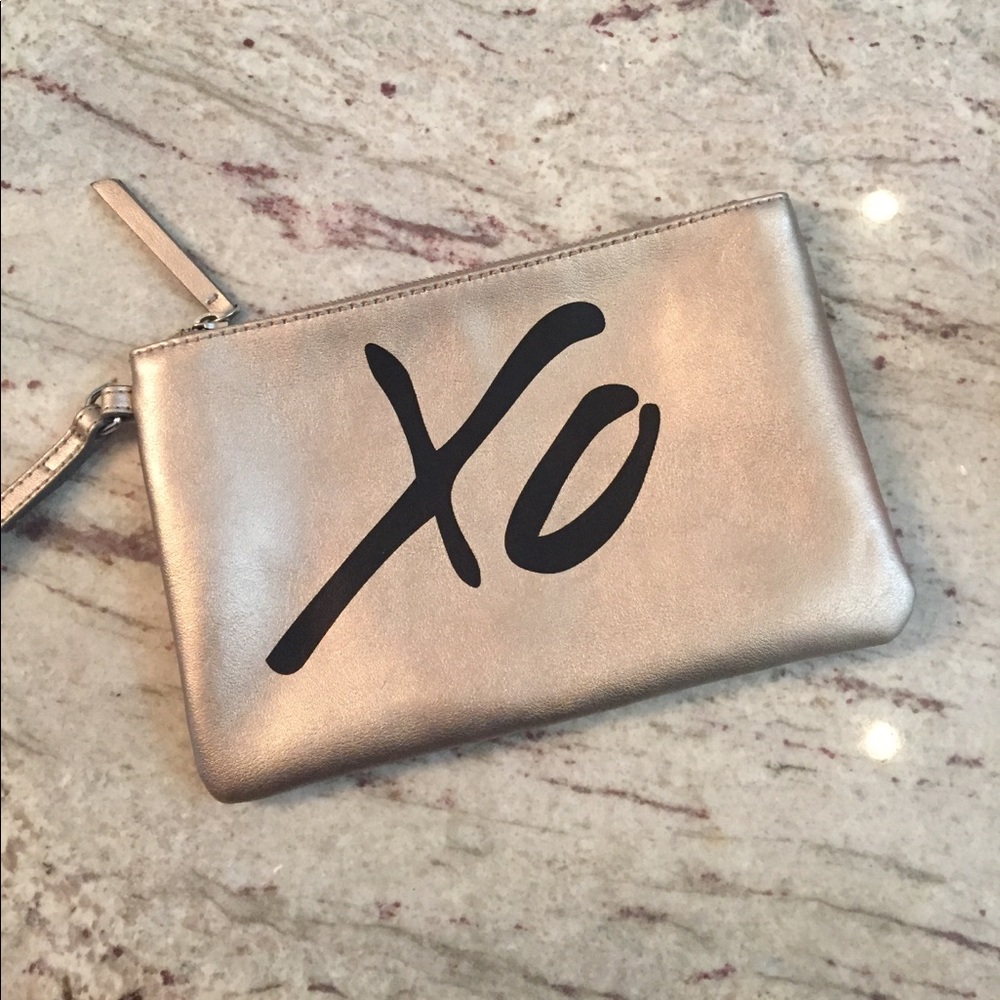 Genuine Leather Bronze Clutch