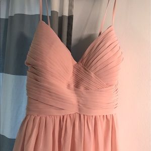 JJs House Pearl Pink Chiffon Bridesmaid Dress