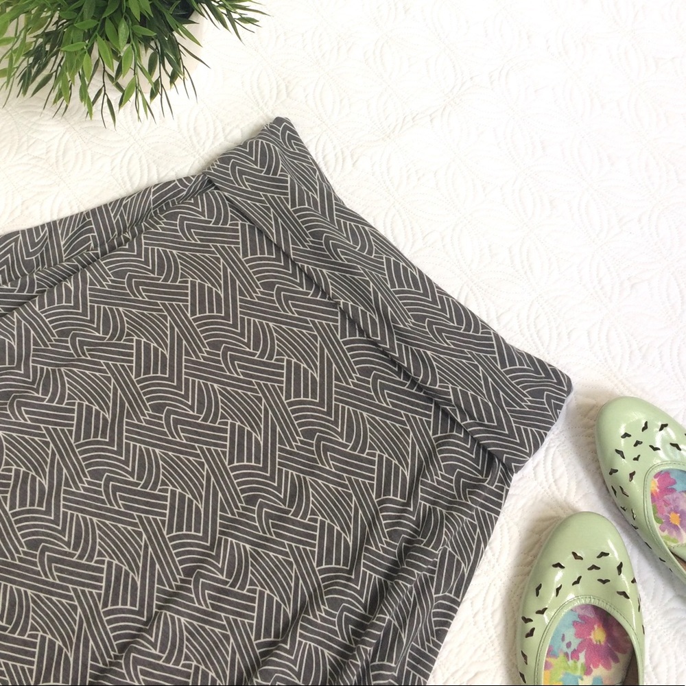 Thyme & Honey geometric print maxi skirt