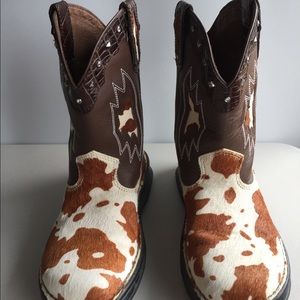 Double H cowhide & leather boots size 7