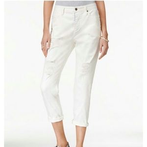 Armani Exchanged Ripped Boyfriend Jeans