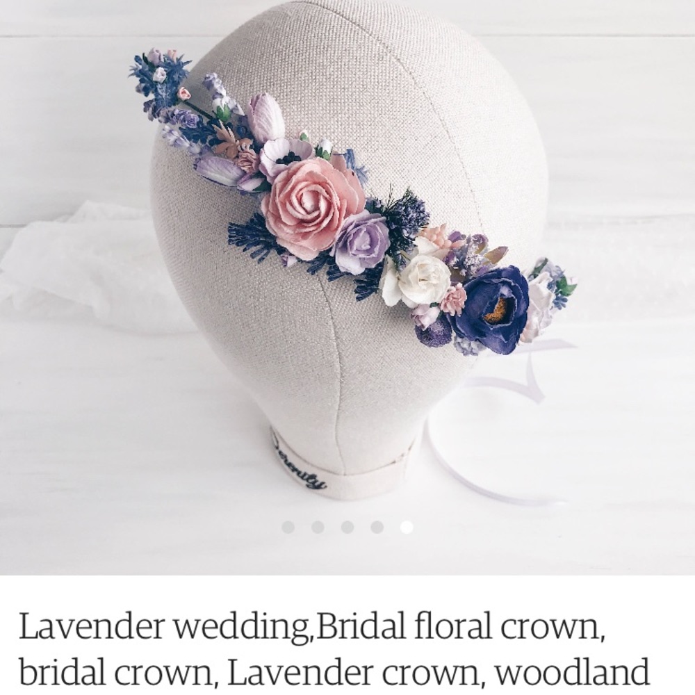 Bridal Flower Crown from Etsy