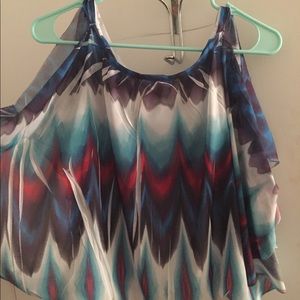 Open shoulder blouse