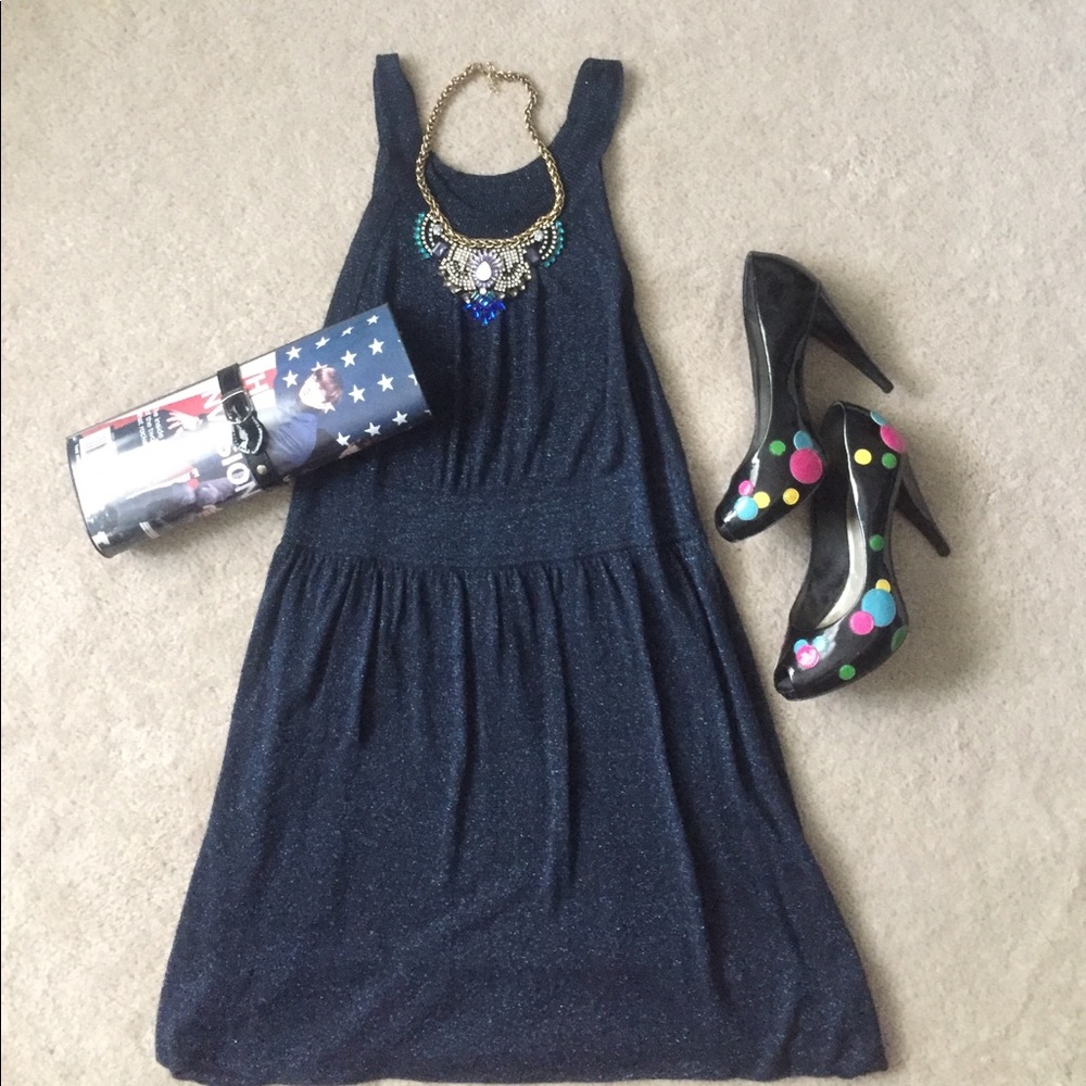 Lux knit sparkle dress