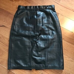 Vintage leather skirt
