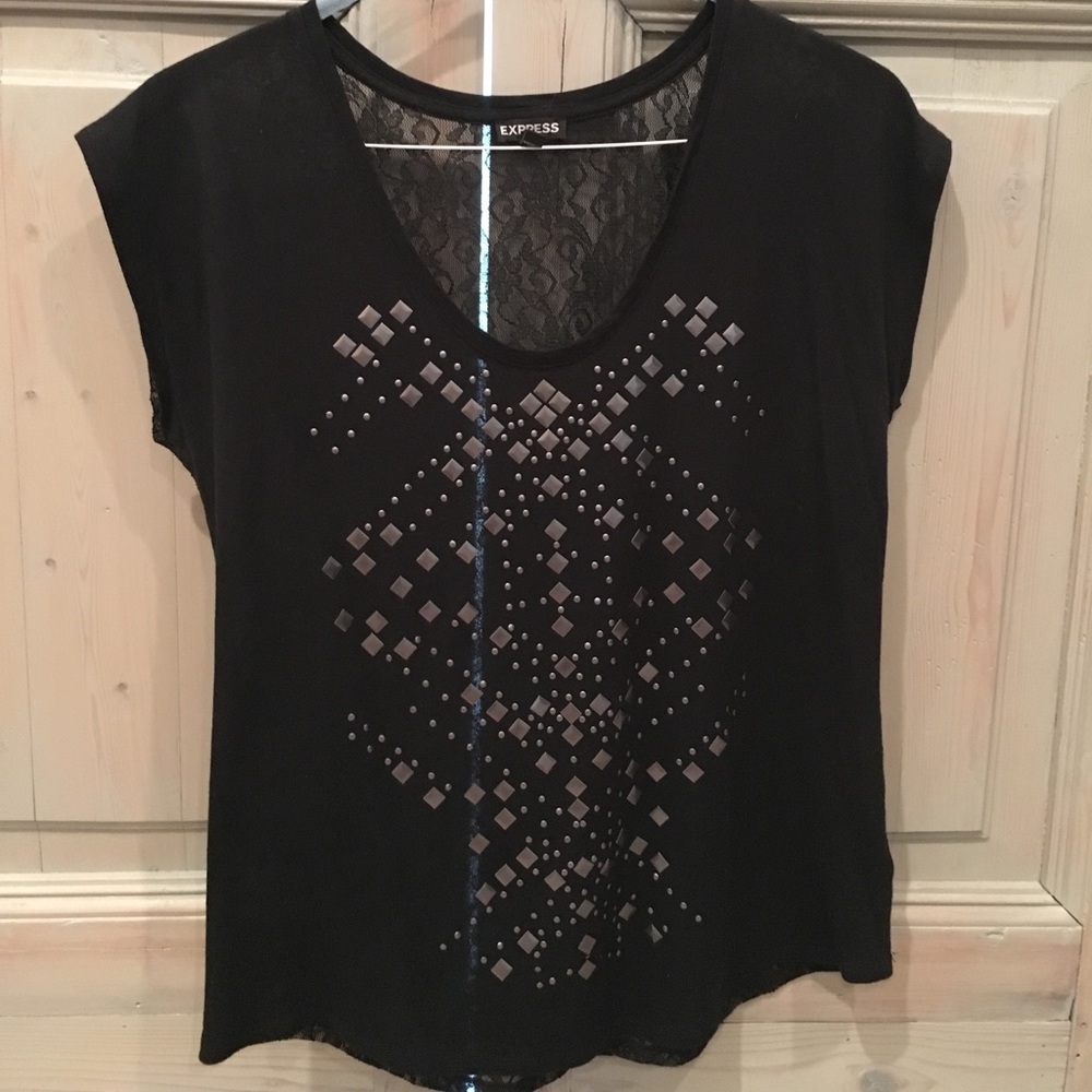 Black studs and lace too