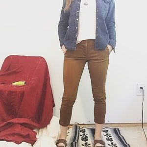 Straight cropped jeans