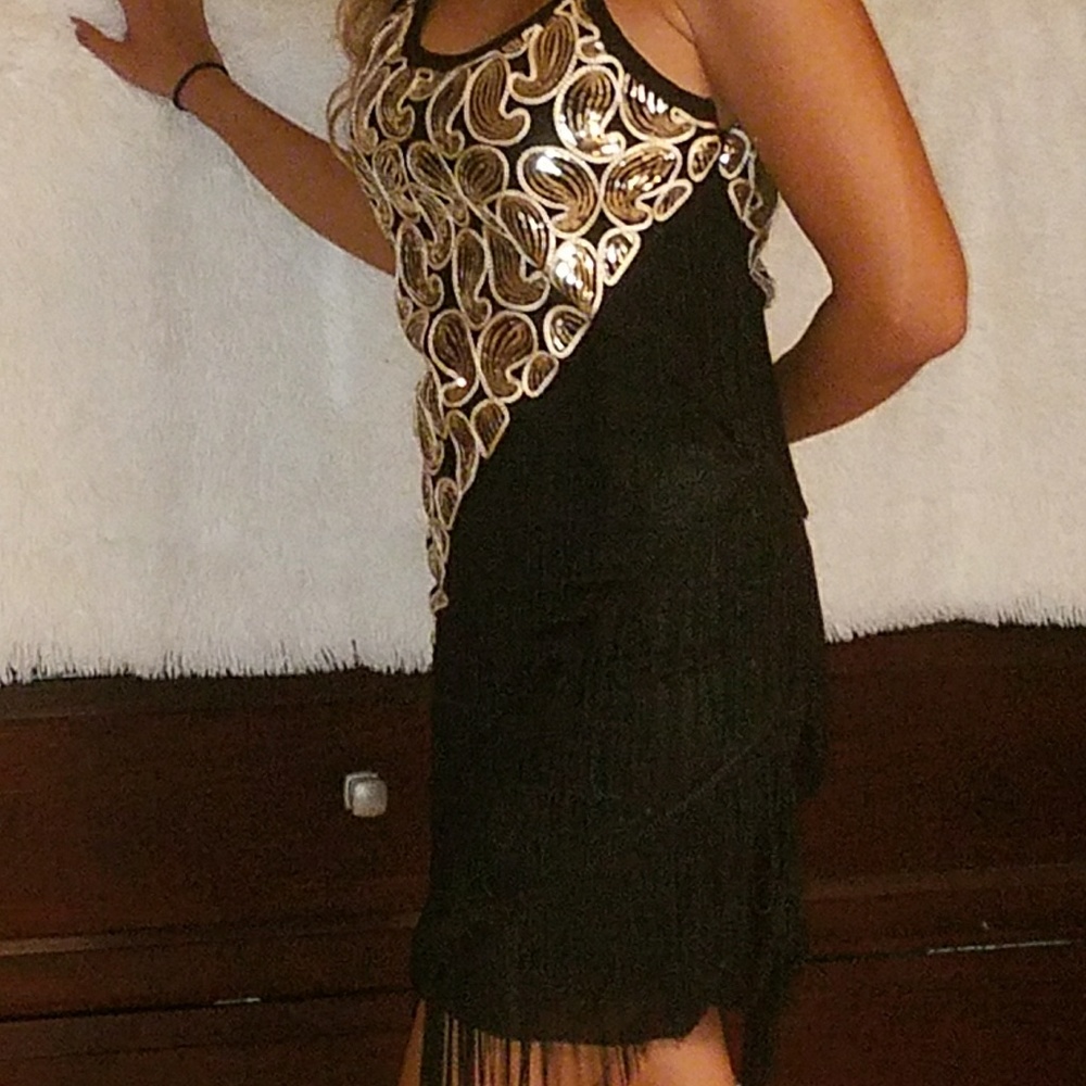 Pretty Sequin Flapper Dress. Brand New Never Worn!