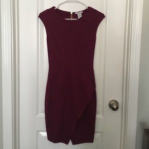 Bar III (Bar 3) maroon dress