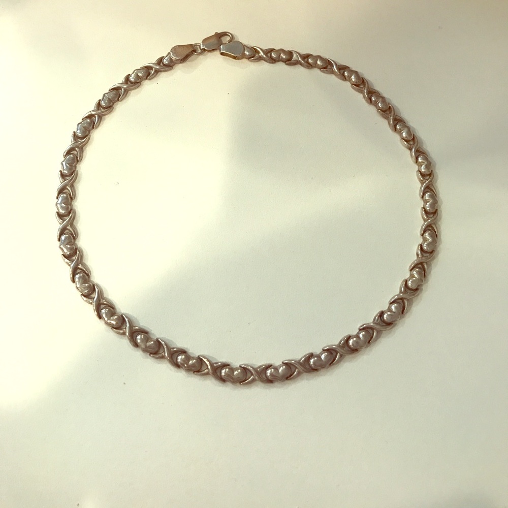Sterling Silver XOXO Necklace