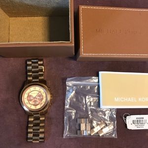 Michael Kors Runway Rose Gold Tone Watch MK8096