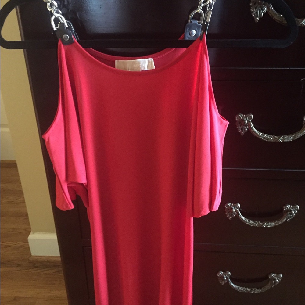 Cold Shoulder Red Michael Kors Dress