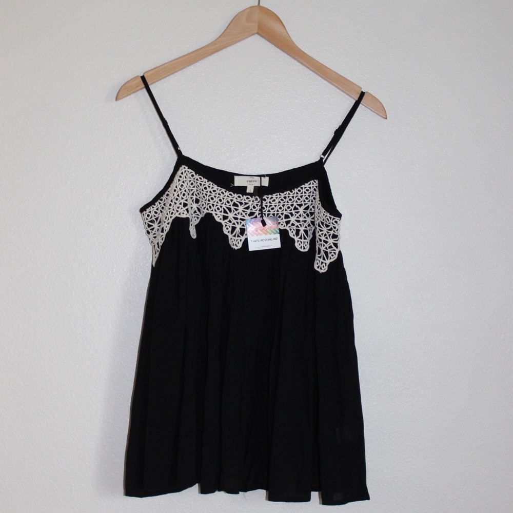 🖤LAST SMALL🖤 BNWT Crochet Trim Top 😍 - Picture 6 of 6