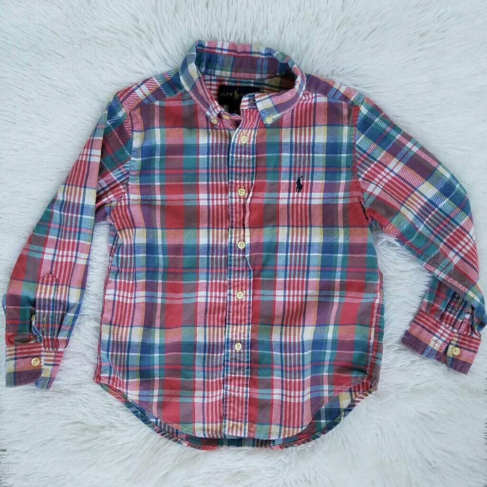 Plaid Long Sleeve Button Up