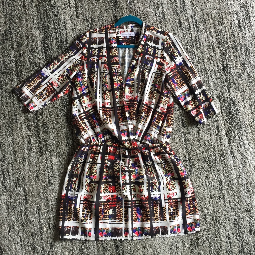 Amanda Uprichard 3/4 Sleeve Blouson Dress