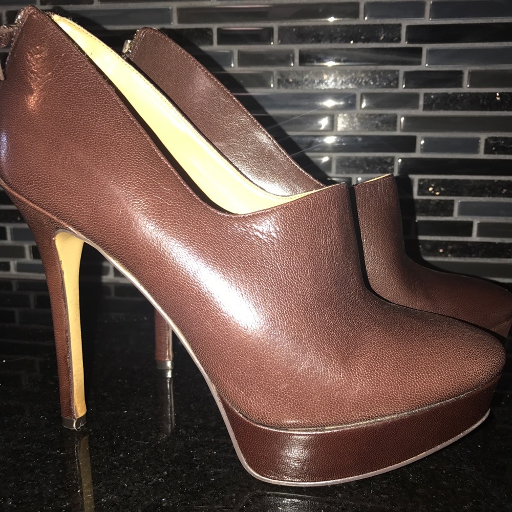Brown Nine West Booties