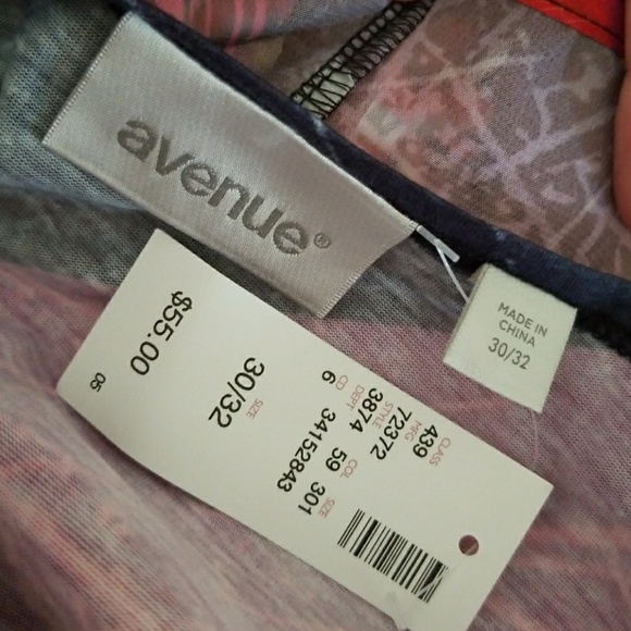 BEAUTIFUL COLORFUL PLUS SIZE SHEER SHIRT TANK - Picture 6 of 6