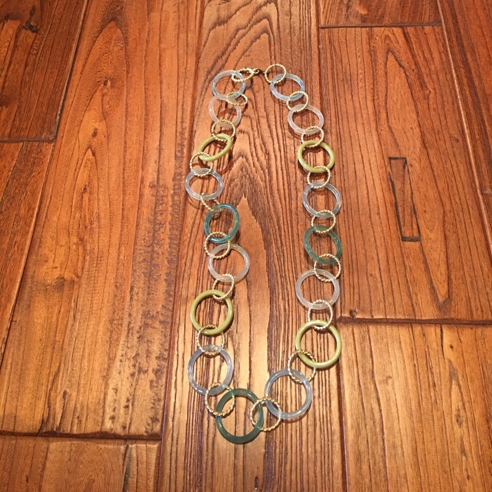 Blue and Green Long Necklace