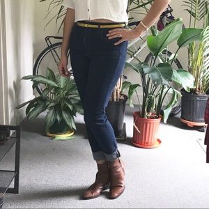High rise skinny jeans