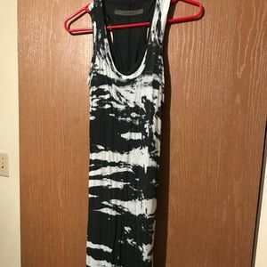 Enza Costa tie dye double layer midi dress