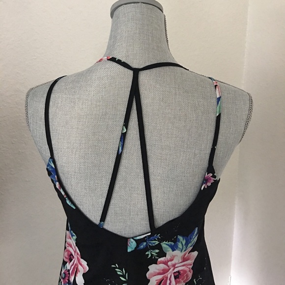 Black floral dress - Picture 3 of 5