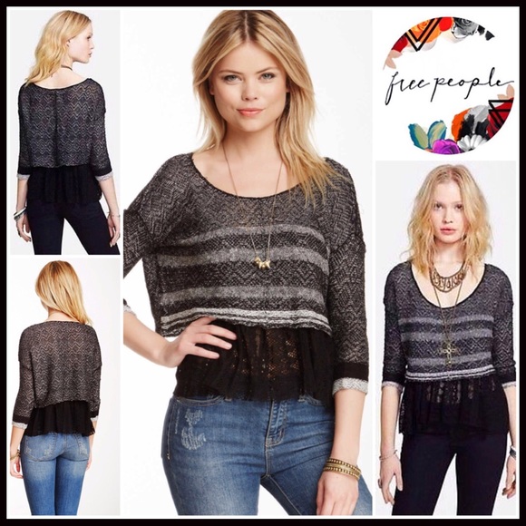 Free People Sweaters - FREE PEOPLE 2 PIECE PULLOVER & CAMI STRIPED SET