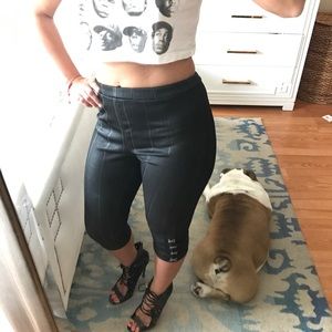 Cropped high waisted leggings