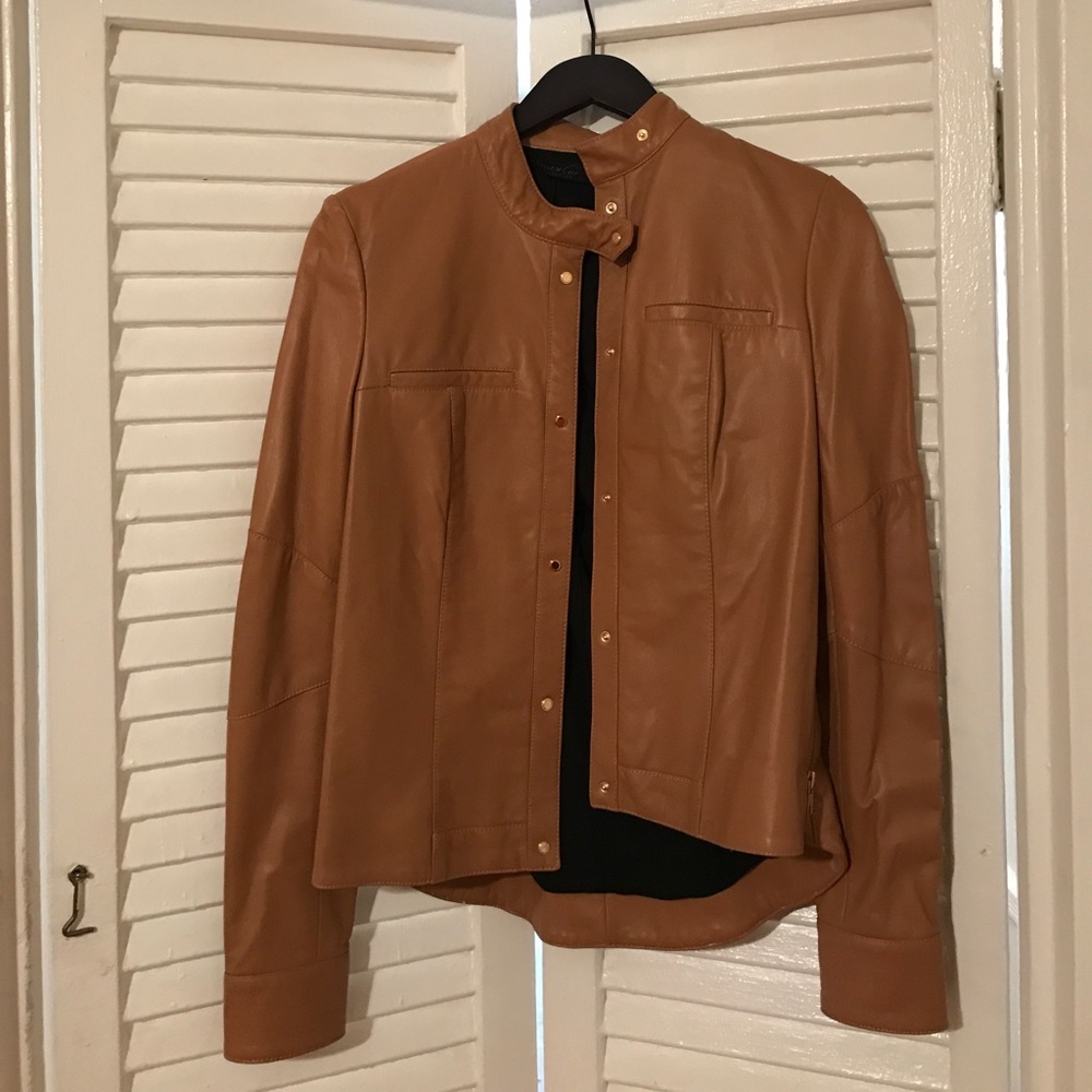 Small leather women's jacket