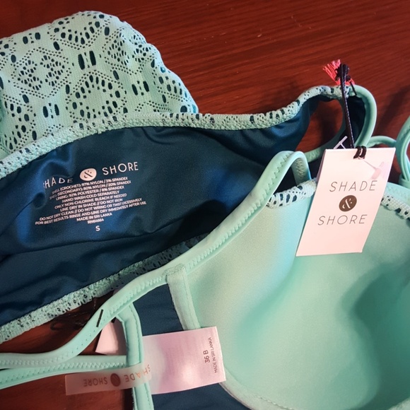 Shade & Shore bikini teal orange tassel B204/05 - Picture 7 of 8