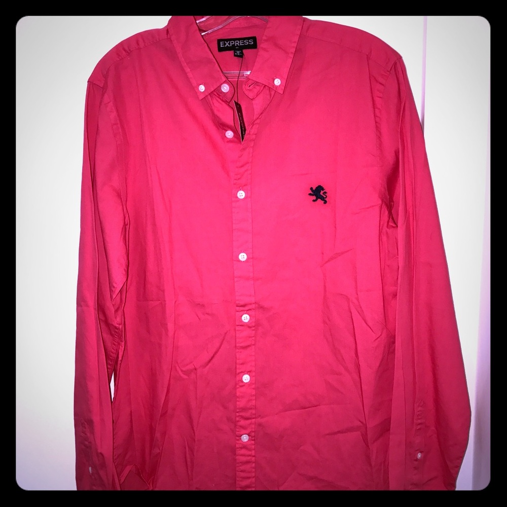 Men's Pink Express Button Down