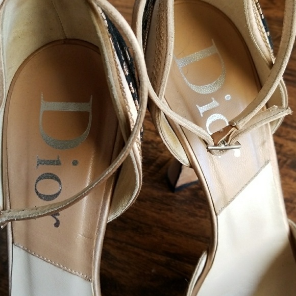 DIOR LACE ANKLE WRAP HEELS **OFFERS** - Picture 5 of 7