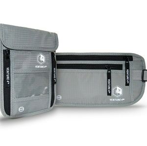 Money Belt & Neck Pouch  (Color: Grey)