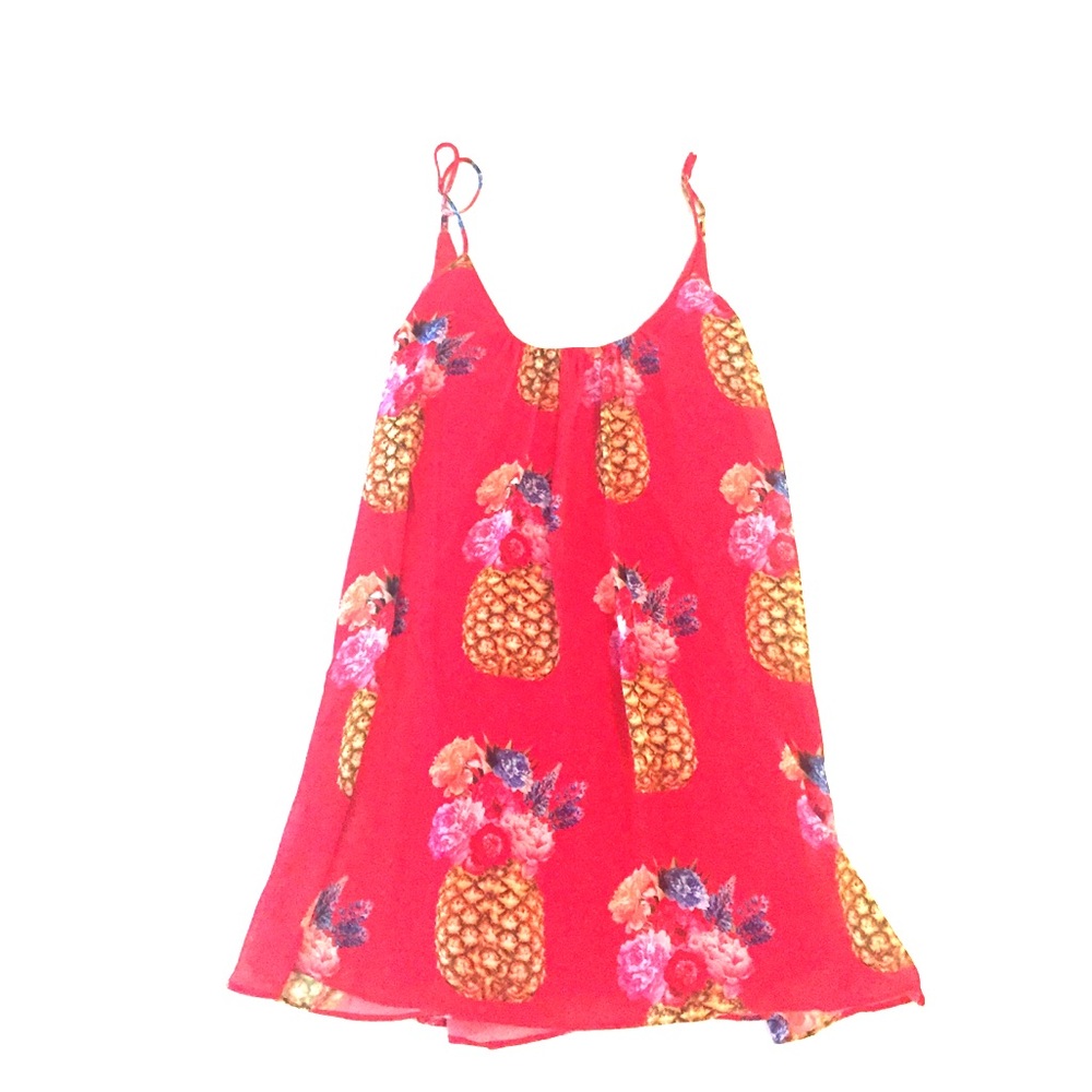 Show Me Your Mumu Bella Dress in Red Pineapple