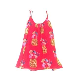 Show Me Your Mumu Bella Dress in Red Pineapple